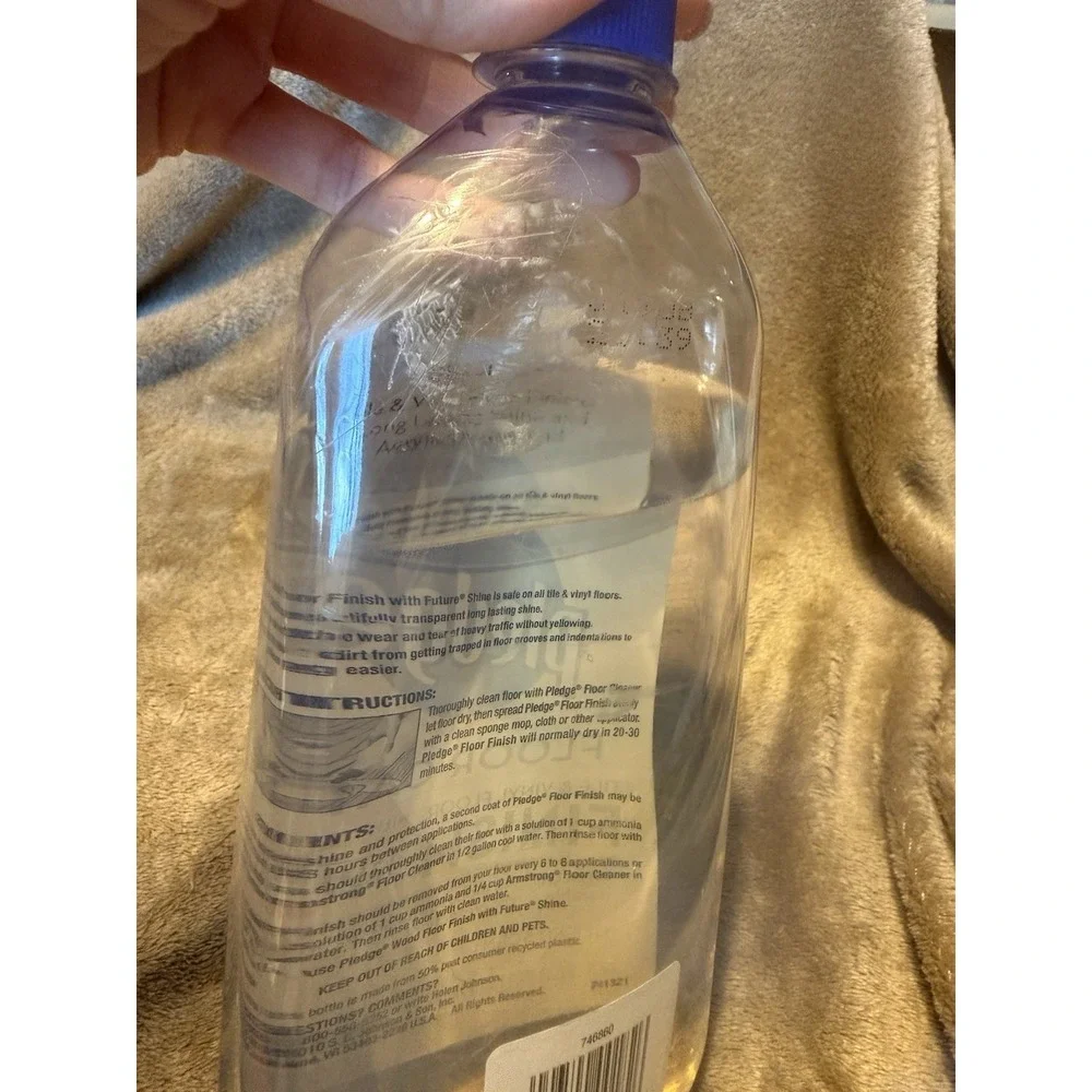 Pledge Future Shine Premium Floor Finish 27oz Johnson Discontinued *READ* USED